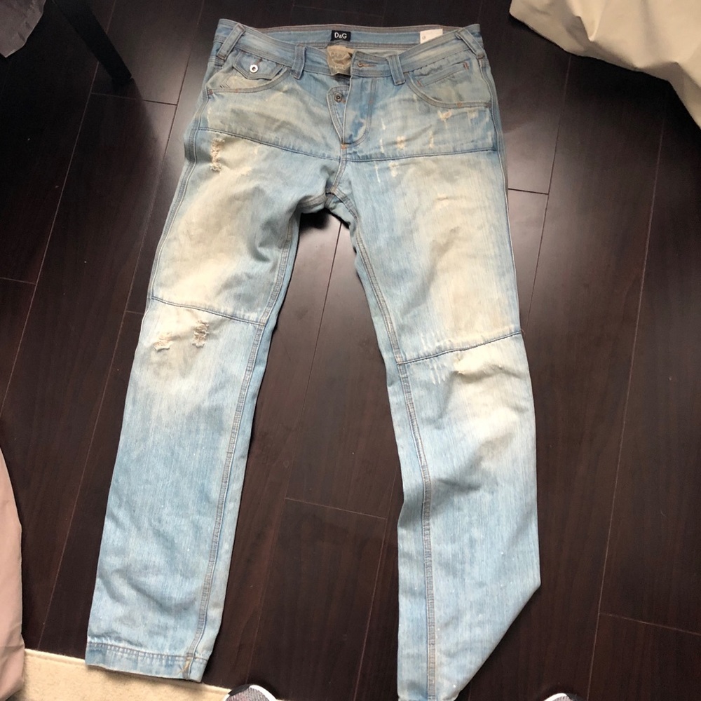 Dolce & Gabbana Light Vintage Distressed Jeans